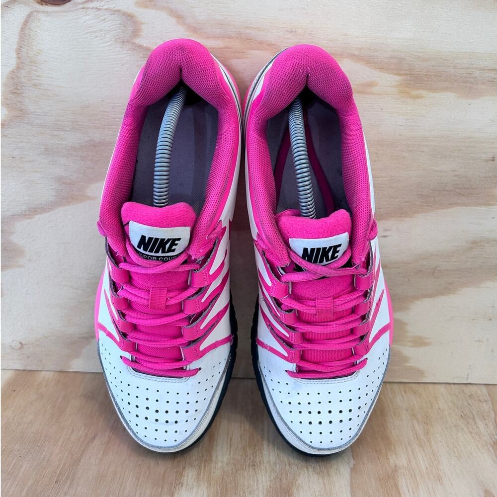 Nike - Vapor Court - Running Shoes - White/Pink - Women's - 12 - 631713-160 - Picture 7 of 9